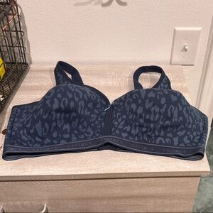 Cacique Navy Animal Print Bra